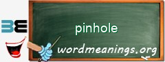 WordMeaning blackboard for pinhole